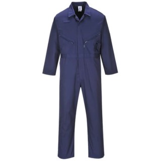 RS PRO Navy Reusable Liverpool Zipped Boilersuit Coverall with 8 Pockets Size L 50 in 124-8239