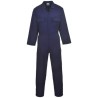 RS PRO Navy Reusable Overall, Coverall, Size M, Chest 40 to 41 inch, Poly Cotton Fabric 124-8234