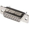 Amphenol Communications Solutions 15 Way Straight 2.74 mm Pitch Panel Mount D-Sub Connector Female DA15S064HTLF