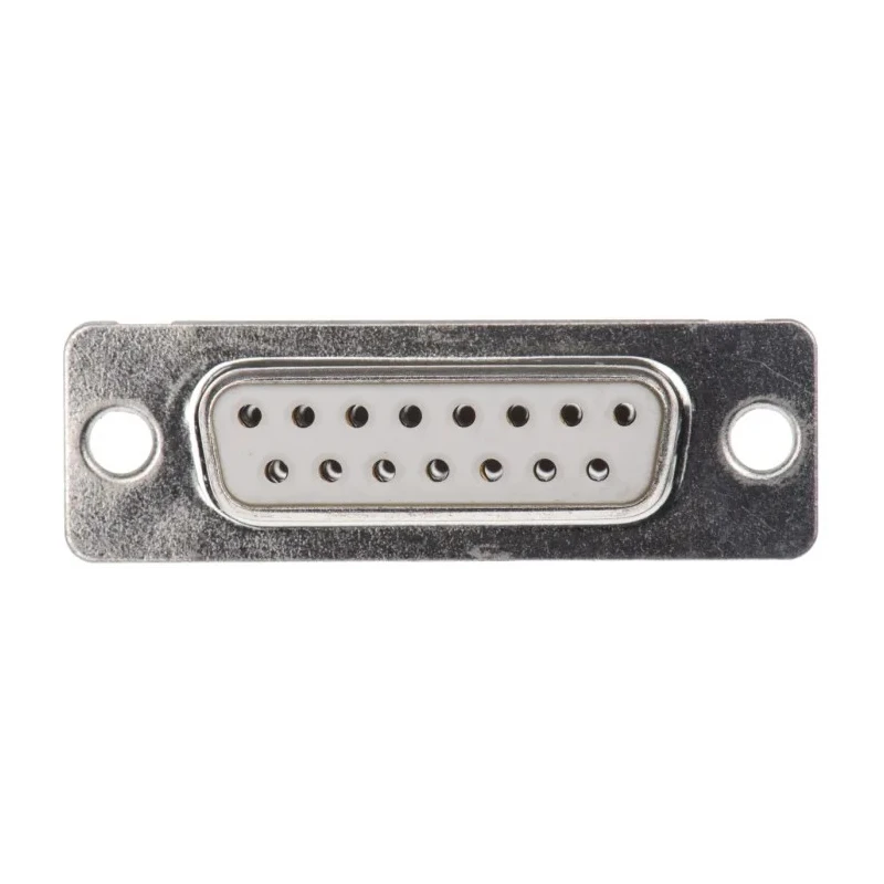 Amphenol Communications Solutions 15 Way Straight 2.74 mm Pitch Panel Mount D-Sub Connector Female DA15S064HTLF