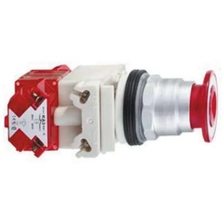 Schneider Electric Harmony 9001K Series Mushroom Head Push Button Switch, SMP Polymer, Panel Mount, 30 mm 9001KR9R20H6