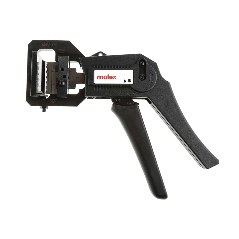 Molex PremiumGrade Ratchet IDC Hand Tool for IDT Connector Crimping 200mm Length 750g 69008-1090