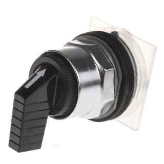 Schneider Electric Harmony Series 3 Position Selector Switch Head 30 mm Cutout Black Handle 9001KS43FB