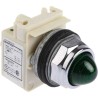 Schneider Electric Flush Green LED Pilot Light Harmony 9001K, 30 mm Cutout, 24V AC/DC, IP66, Round 9001KP35LGG9