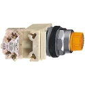 Schneider Electric Harmony 9001K Series Illuminated Push Button Switch, Spring Return, Panel Mount, 30 mm 9001K2L38LYAH13