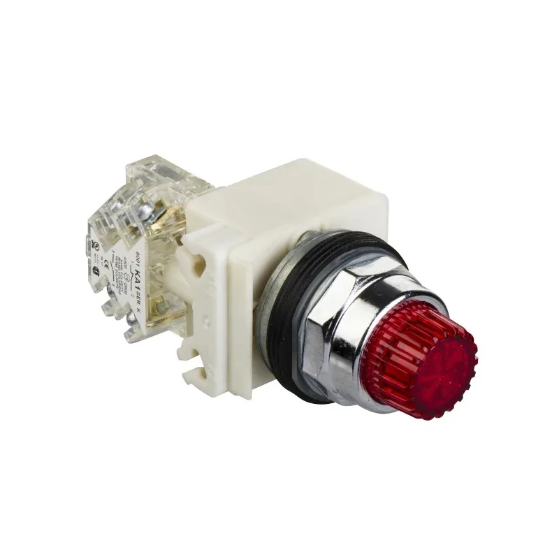 Schneider Electric Harmony 9001K Series Illuminated Push Button Switch, Spring Return, Panel Mount, 30 mm 9001K2L35LRRH13