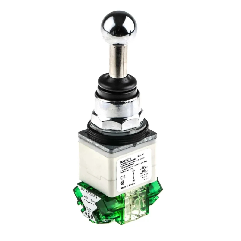 Schneider Electric Harmony 9001K 2-Axis Joystick Lever Slow Break IP66 240V AC 3 A 550mA 9001K71H7