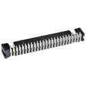 3M 2500 Series Right Angle Through Hole PCB Header, 50 Contacts, 2.54 mm Pitch, 2 Row, Shrouded N2550-5002RB