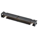 3M 2500 Series Right Angle Through Hole PCB Header, 50 Contacts, 2.54 mm Pitch, 2 Row, Shrouded N2550-5002RB