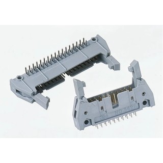 3M 3000 Series Right Angle Through Hole PCB Header, 60 Contacts, 2.54 mm Pitch, 2 Row, Shrouded N3372-5302RB