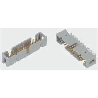 3M 2500 Series Right Angle Through Hole Shrouded PCB Header 34 Contacts 2.54 mm Pitch N2534-5002RB