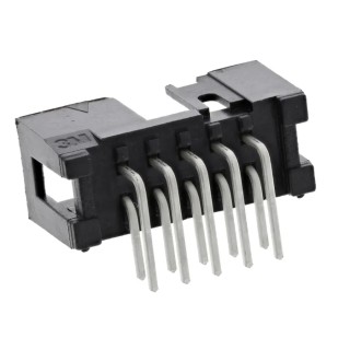 3M 2500 Series Right Angle Through Hole PCB Header 10 Contacts 2.54 mm Pitch 2 Row Shrouded N2510-5002RB