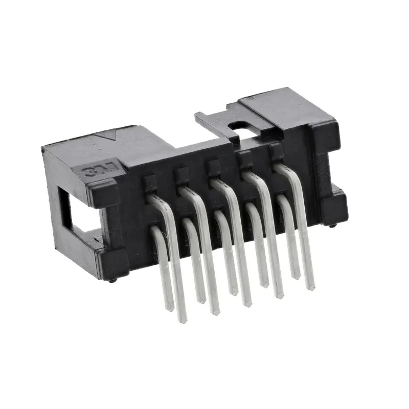 3M 2500 Series Right Angle Through Hole PCB Header 10 Contacts 2.54 mm Pitch 2 Row Shrouded N2510-5002RB