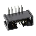 3M 2500 Series Right Angle Through Hole PCB Header 10 Contacts 2.54 mm Pitch 2 Row Shrouded N2510-5002RB