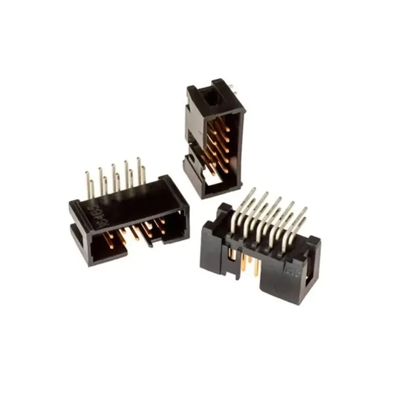3M 2500 Series Right Angle Through Hole PCB Header 10 Contacts 2.54 mm Pitch 2 Row Shrouded N2510-5002RB