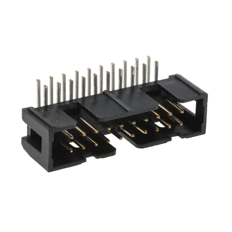 3M 2500 Series Right Angle Through Hole PCB Header, 20 Contact(s), 2.54 mm Pitch, 2 Row, Shrouded N2520-5002RB