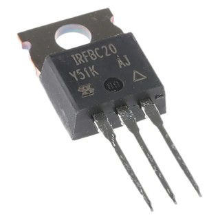 Vishay N-Channel Power MOSFET 2.2 A, 600 V Enhancement, 3-Pin TO-220AB IRFBC20PBF