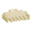 TE Connectivity Universal MATE-N-LOK Male Connector Housing 6.35 mm Pitch 5 Way 1 Row Straight 350809-3