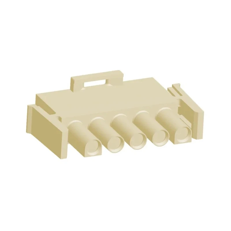 TE Connectivity Universal MATE-N-LOK Male Connector Housing 6.35 mm Pitch 5 Way 1 Row Straight 350809-3