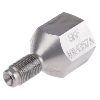 SKF Hexagon Nipple Fitting G 1/8 Female to 1/4 in, Stainless Steel, 300 Mpa Maximum Operating Pressure 1014357 A