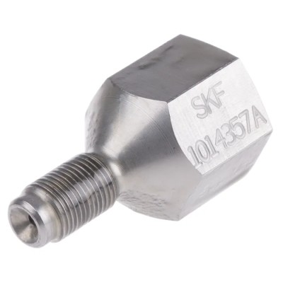 SKF Hexagon Nipple Fitting G 1/8 Female to 1/4 in, Stainless Steel, 300 Mpa Maximum Operating Pressure 1014357 A