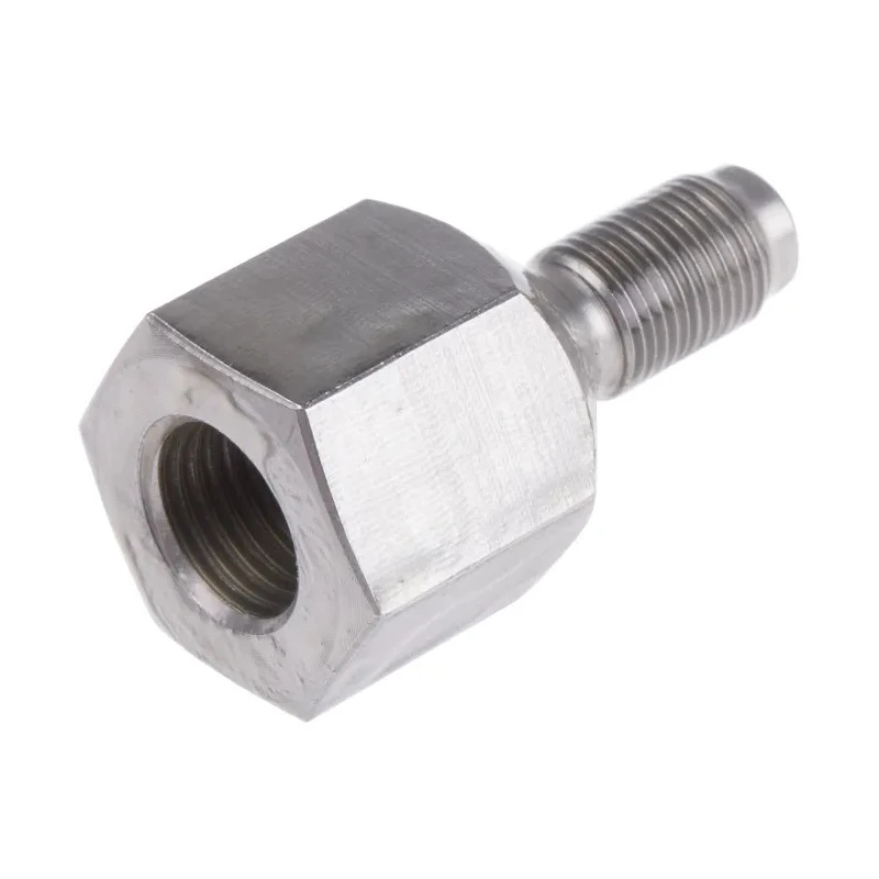 SKF Hexagon Nipple Fitting G 1/8 Female to 1/4 in, Stainless Steel, 300 Mpa Maximum Operating Pressure 1014357 A