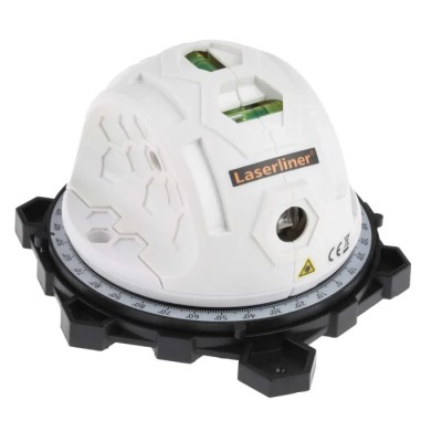Laserliner Laser Level with 650 nm Red Laser, Self-Levelling, 2 Lasers, 360° Coverage, Indoor Use SuperLine 2D
