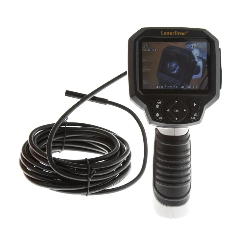 Laserliner Inspection Camera 9 mm Probe Diameter 5 m Probe Length 640 x 480 Pixel Resolution LED Illumination VideoScope XXL