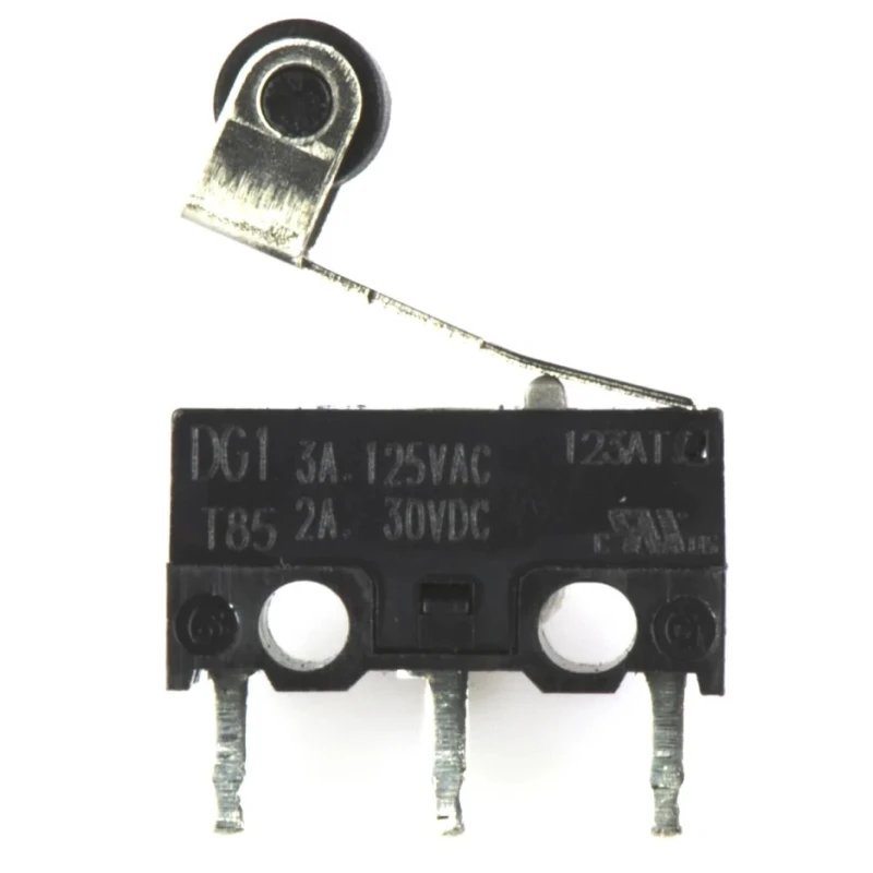 ZF Roller Lever Micro Switch PCB Terminal 3A 125V AC 30V DC SPDT IP40 DG13-B1RA