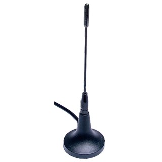 Siretta Multi-Band Whip Antenna with SMA Male Connector, Magnetic Mount, 850 MHz to 1.9 GHz, 2G MIKE1B/3M/SMAM/S/S/20