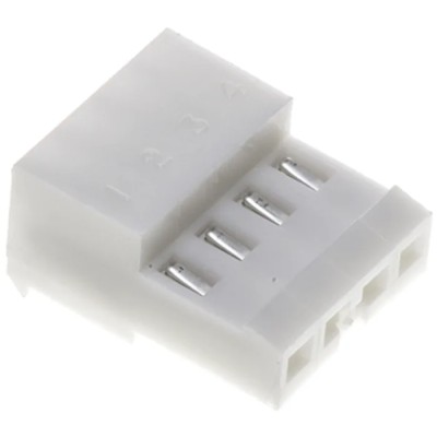 TE Connectivity 4-Way IDC Connector Female for Cable, 1 Row, 250V AC, 5A, MTA-100 Series 3-640441-4