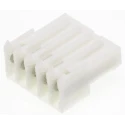 TE Connectivity 5-Way 2.54mm Pitch Shrouded Female IDC Cable Connector, 1 Row, 5A, 250V AC, Right Angle 3-640441-5
