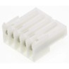 TE Connectivity 5-Way 2.54mm Pitch Shrouded Female IDC Cable Connector, 1 Row, 5A, 250V AC, Right Angle 3-640441-5