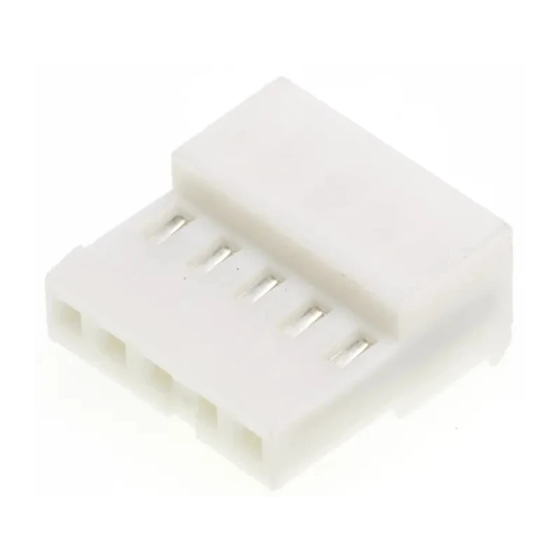 TE Connectivity 5-Way Shrouded Female IDC Connector for Cable, 1 Row, 250V AC, 5A, Right Angle Mount 3-640441-5