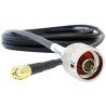 Siretta ASMR Series 10 m Black RF LLC200A Coaxial Cable 50 Ω Terminated LLC200A