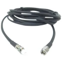 Siretta ASME Series RF LLC200A Coaxial Cable, 10 m Length, 50 Ω Impedance, Black LSZH Jacket, Terminated, Model LLC200A