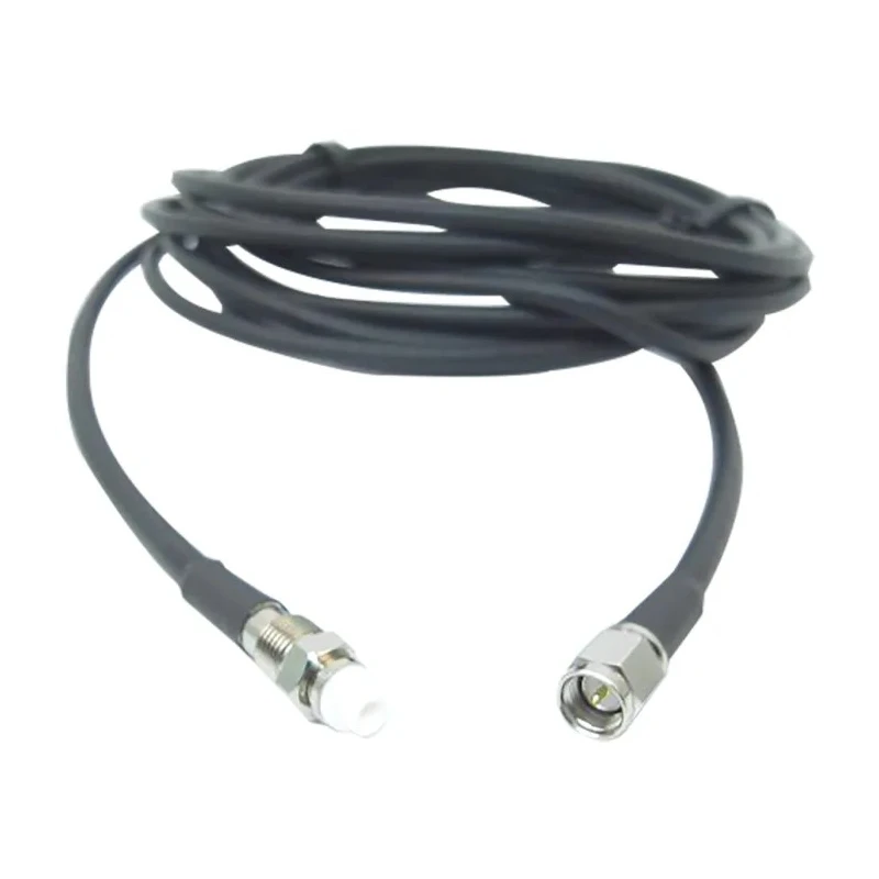Siretta ASME Series RF LLC200A Coaxial Cable, 10 m Length, 50 Ω Impedance, Black LSZH Jacket, Terminated, Model LLC200A