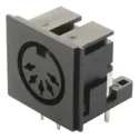 Lumberg 5 Pole Right Angle Standard DIN Socket, PCB Mount, 24V AC, 4A, Plug-In, Female Contact, DIN 41524 0105 05