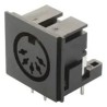 Lumberg 5 Pole Right Angle Standard DIN Socket, PCB Mount, 24V AC, 4A, Plug-In, Female Contact, DIN 41524 0105 05