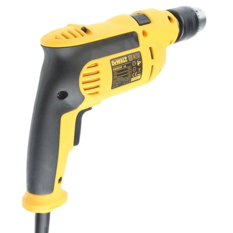 DeWALT Professional Corded Hammer Drill 650W, 240V, 2800rpm, 13mm Keyed Chuck DWD024K