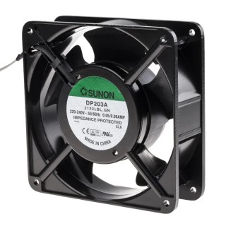 Sunon DP Series Axial Fan 230V AC 132.5 m³/h Air Flow 10W Power 50mA Current 120mm x 120mm x 38mm Ball DP203A/2123LBL.GN