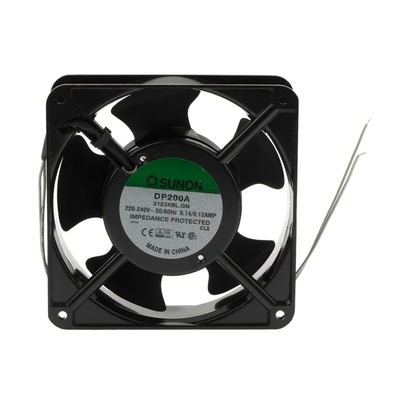 Sunon DP Series AC Axial Fan 230V AC 21W 120mA Max Air Flow 199m³/h Ball Bearing 120mm x 120mm x 38mm DP200A/2123XBL.GN