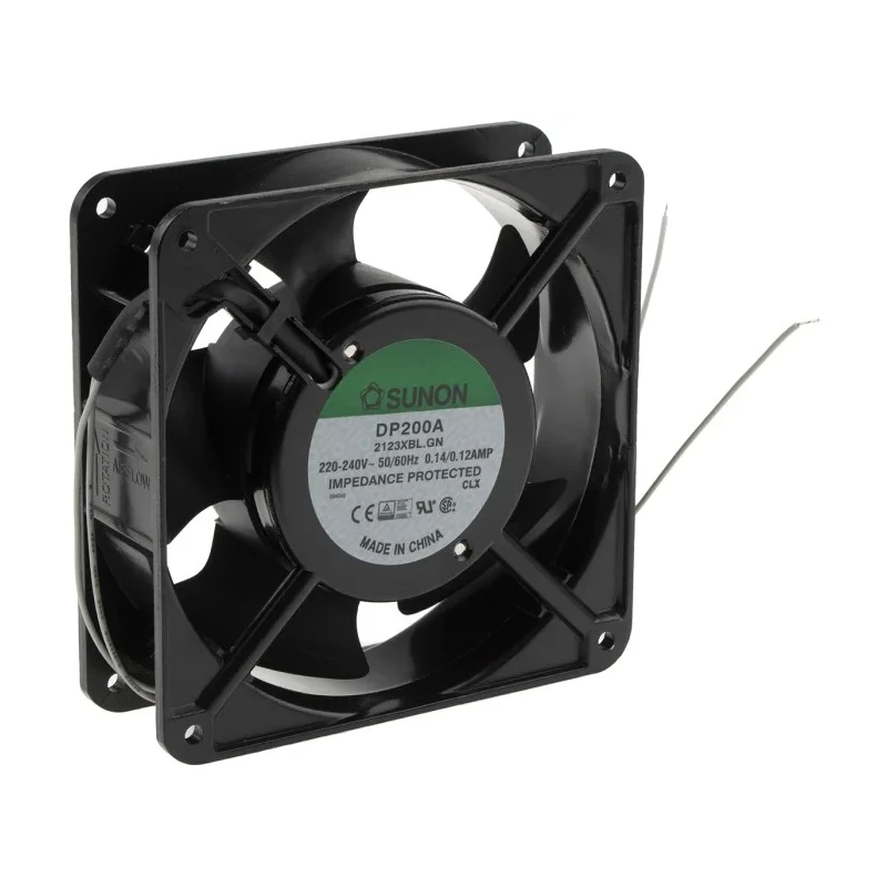 Sunon DP Series AC Axial Fan 230V AC 21W 120mA Max Air Flow 199m³/h Ball Bearing 120mm x 120mm x 38mm DP200A/2123XBL.GN