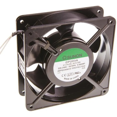 Sunon DP Series 230V AC Axial Fan 120mm x 120mm x 38mm, 10W, 2150rpm, 122.4 m³/h, Ball Bearing DP203A/2123LBL(A24).GN