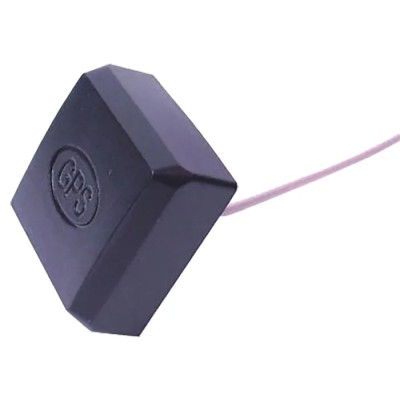 Siretta Compact Square GPS Antenna with SMA Male Connector 3m Cable 28dBi Gain TANGO21/3M/SMAM/S/S/26