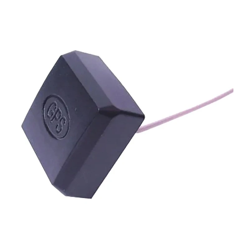 Siretta Compact Square GPS Antenna with SMA Male Connector 3m Cable 28dBi Gain TANGO21/3M/SMAM/S/S/26