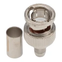 Telegartner BNC Series 75 Ω Coaxial Connector Cable Male BNC, Straight Body Crimp Connector J01002A1352
