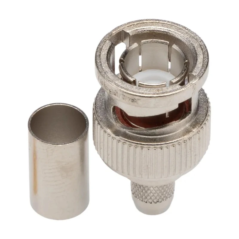 Telegartner BNC Series 75 Ω Coaxial Connector Cable Male BNC, Straight Body Crimp Connector J01002A1352