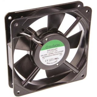 Sunon DP Series Axial Fan 230V AC 13W 78.2 m³/h Airflow 120x120x25 mm Sleeve Bearing DP203AT/2122LST.GN