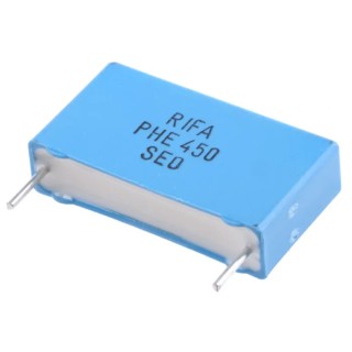 KEMET PHE450 Metallized Polypropylene Film Capacitor, 100 nF, ±5 %, 630 V DC, 180 V AC, Radial Through Hole 